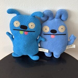 Vintage Bundle of 2 Little Ugly, UglyDolls, Plush Toys. Tub Nubery & Tutulu. 7”